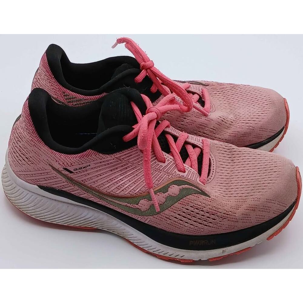 Saucony Guide 14 PWR Run Pink/Black. Size 8. $55
